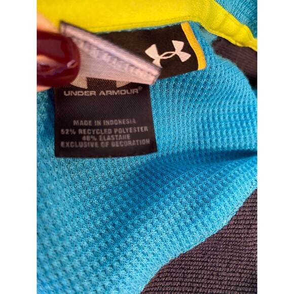 Under Armour Womens Gray & Turquoise Athletic Jacket Sz Large Sporty Athleisure - Picture 12 of 12